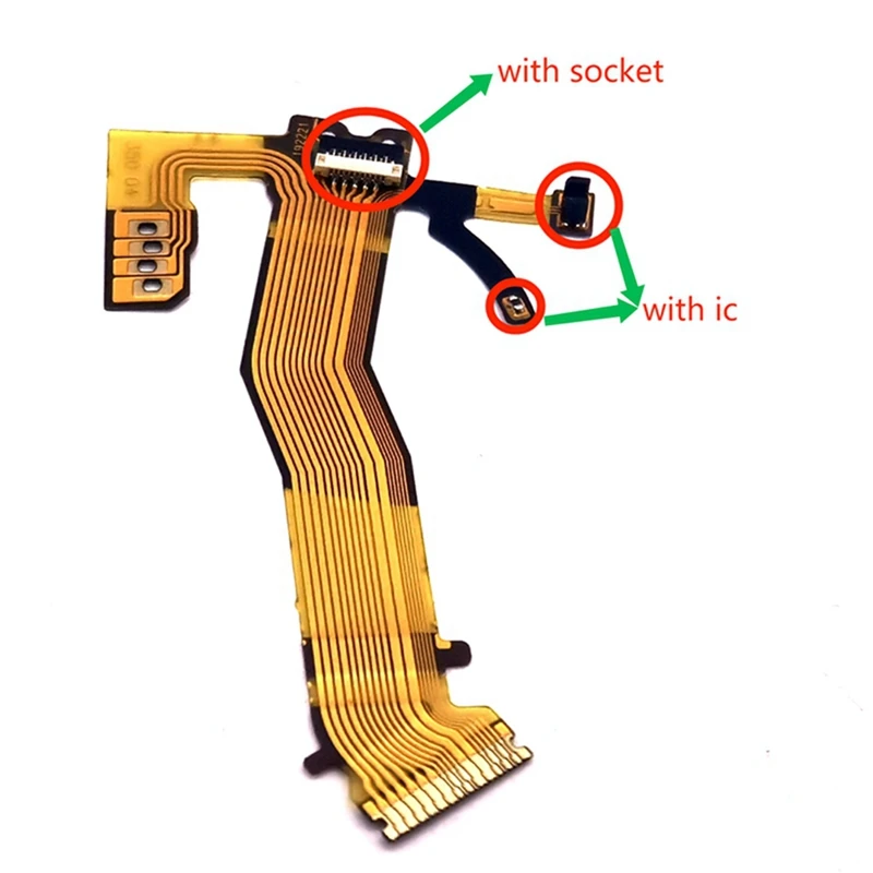 1 Pcs New Lens Shutter Flex Cable Repair Accessories For RICOH GR III GR3 Digital Camera (With Socket)