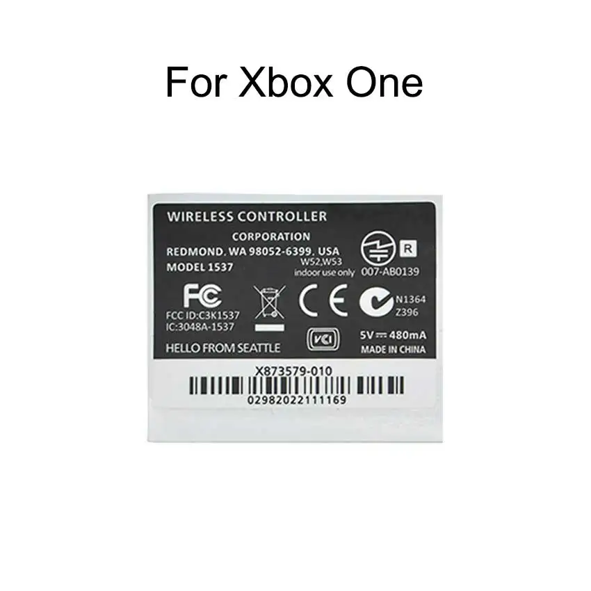 YuXi-pegatinas de piel para mando de Xbox, color blanco y negro, para Xbox Series S X, Xbox One S Slim Elite Xbox 360, etiqueta de mango, pegatina trasera