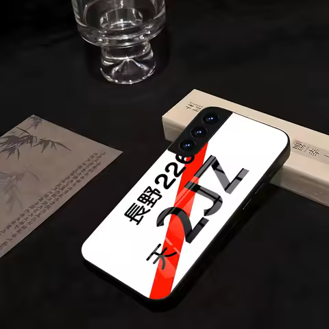 2JZ JDM License Plate Phone Case For Samsung Glass S25 24 23 A54 S21 S22 Ultra A 42 32 52 51 Note 23 S10 E Plus S20 FE Pro