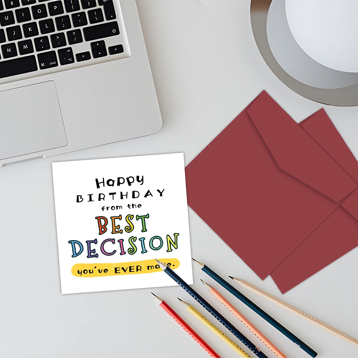 1pc lustige Geburtstags karte für Freund Freundin Ehemann Frau, die beste Entscheidung, die Sie jemals getroffen haben, alles Gute zum Geburtstag Gruß karte Geschenke – Detail 7