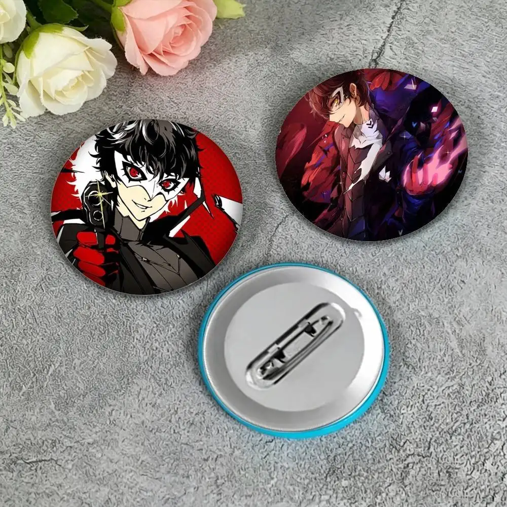 Akira Kurusu Ren Amamiya Game Character 25mm 32mm 44mm 58mm 75mm Brooches Badges Pins for Accessories Gift