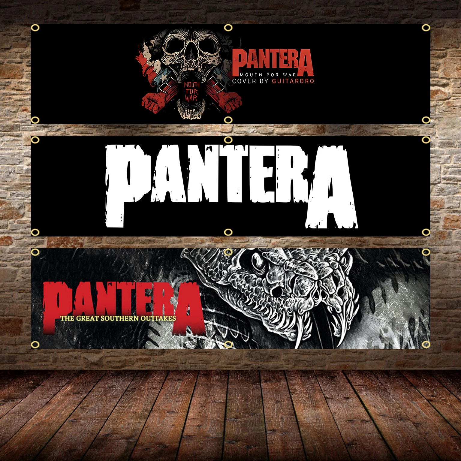 

Баннер Pantera Band 60x240 см, баннер из полиэстера, печатный гобелен для украшения гаража или улицы