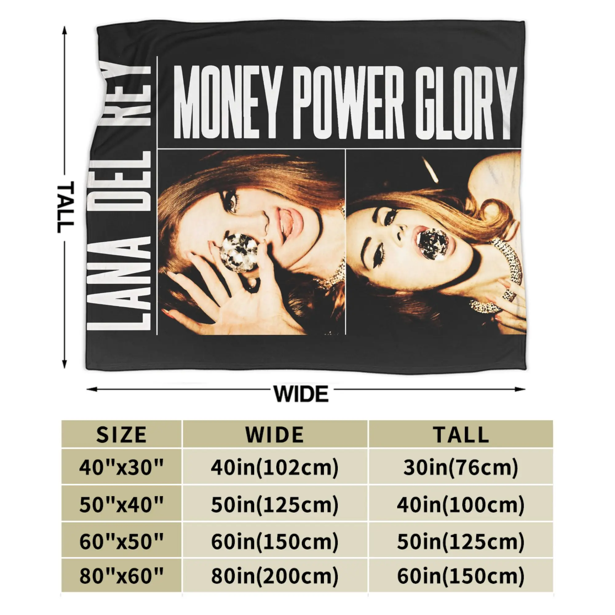 لانا ديل ري المغني غطاء بطانية الفانيلا ألبوم الموسيقى Ldr الإبحار فائقة النعومة رمي البطانيات الفراش الأريكة لحاف متعدد الوظائف #6