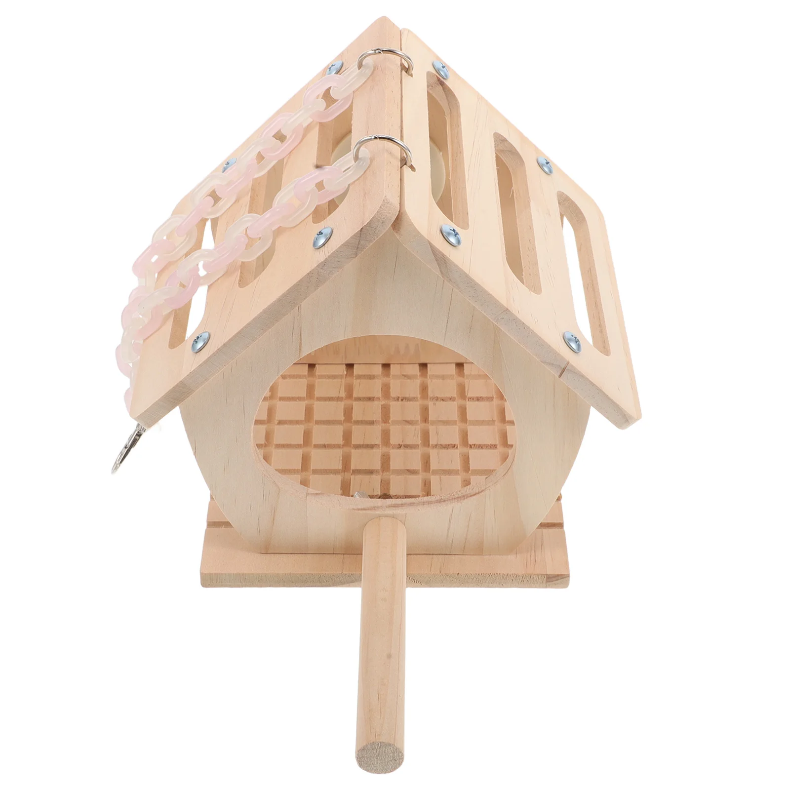 

Parrot Wooden House Bird Nest for Pet Birds Breeding Outdoor Finch Perch Stand Conure Boxes