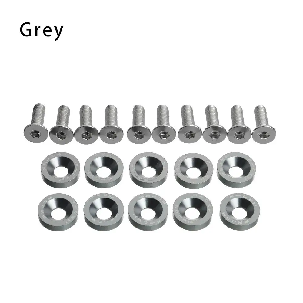10 Stück 9-teilige Ultra Zero Thunder Eagel Auto-Dekoschrauben, Roller-Befestigungsschrauben, Schraubenunterlegscheiben, Lenkerschrauben