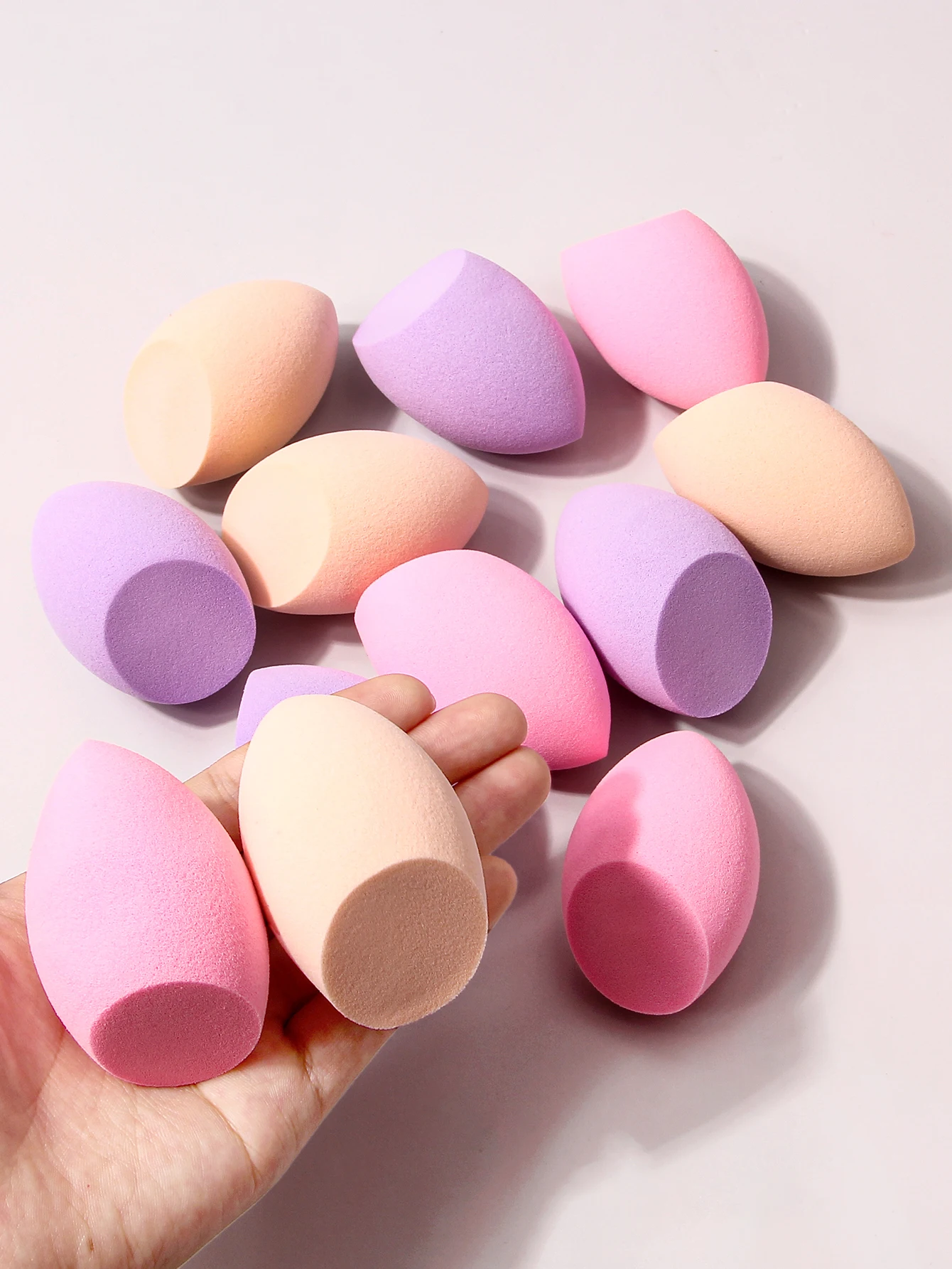 إسفنجة مكياج على شكل بيضة ، تصميم قطرة ماء ، إسفنجة وجه لمستحضرات التجميل ، إسفنجة تجميل ، خلاط ، 12 *