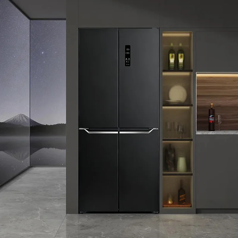 Large-capacity side-by-side home refrigerator with air-cooled frost-free technology and inverter-driven quiet operation
