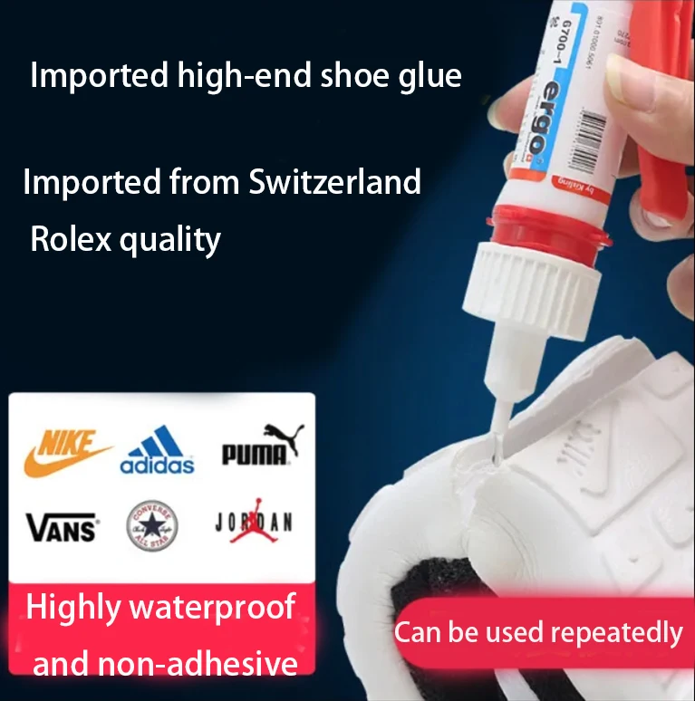 Switzerland Ergo 6700-1 Shoe Repair Glue Resin Powerful Waterproof Special Soft 502 Shoe Repair Glue