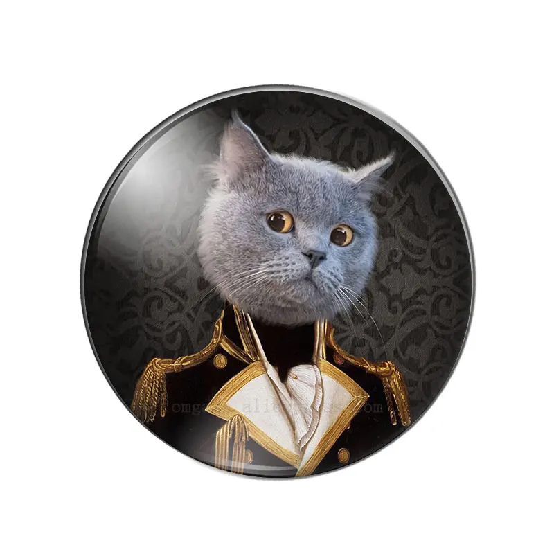 Fashion Steampunk Cats Paintings  8mm/10mm/12mm/18mm/20mm/25mm Round photo glass cabochon demo flat back Making findings