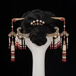 5pcs/Set Vintage Chinese Head Jewelry Set Hanfu Hair Accessories for Women Tang Dynasty Headdress
