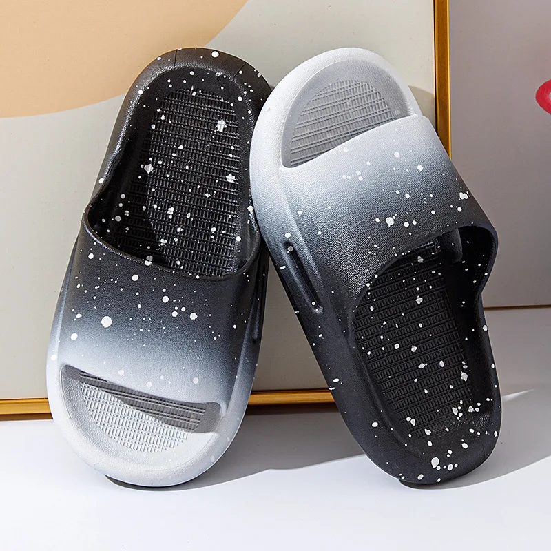 Summer Kids Shoes Open-toe Slippers Boy Girl Waterproof Light Slippers Indoor Shower Anti-slip Slippers Children Beach Sandals