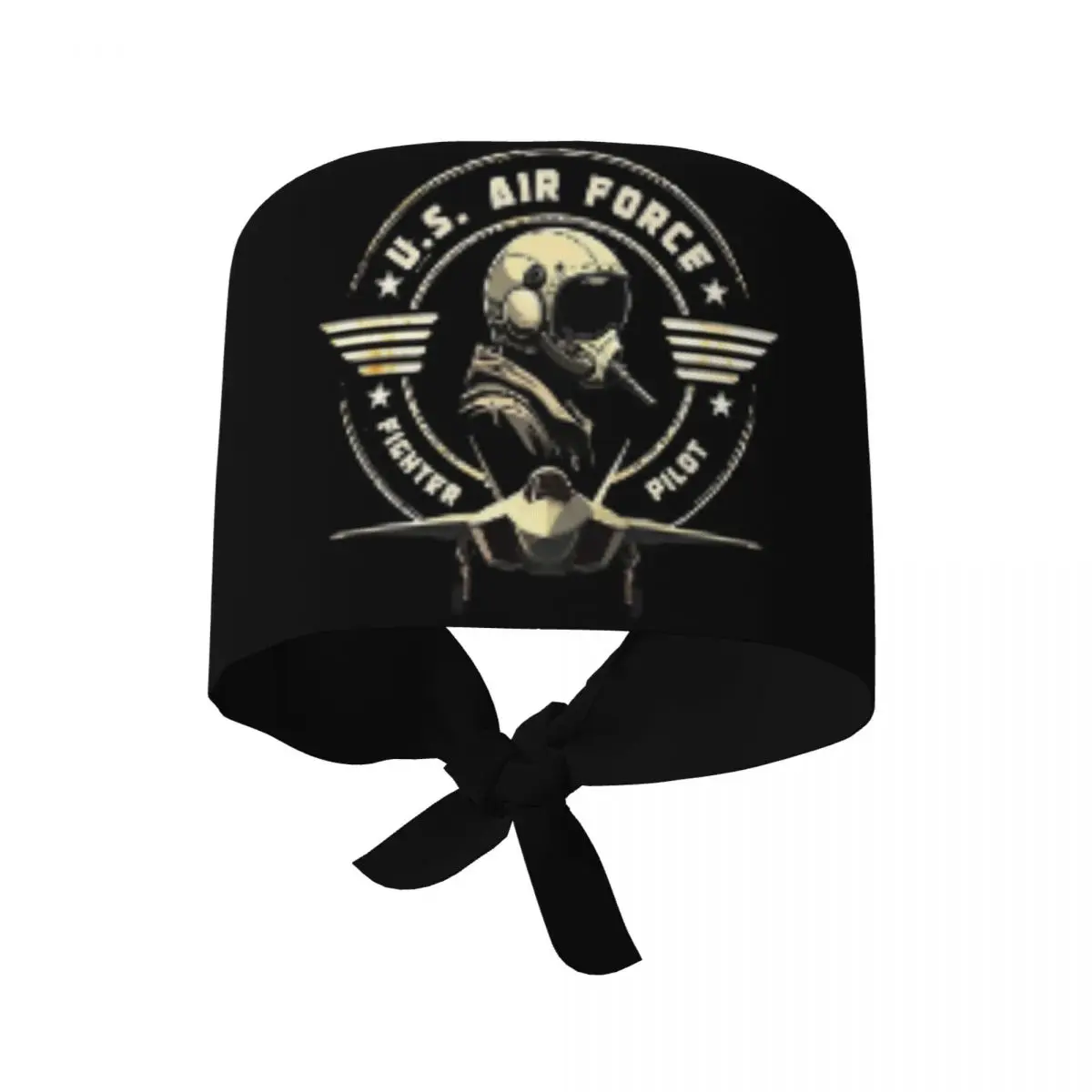 U.S. Air Force Fighter Pilot Military Aviation Vintage Scrub Hat Doctor Working Surgical Cap Adjustable Nursing Caps for Dentist