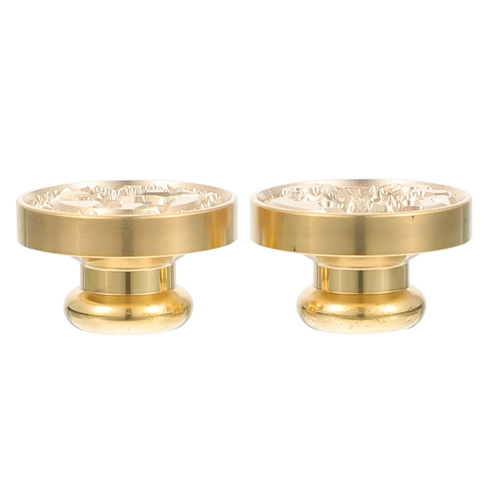 

2pcs Christmas Fire Wax Seal Stamp Heads Golden Alloy Sealing Stamps Envelopes Durable Non-Stick Wax Sealer Replacement Easy