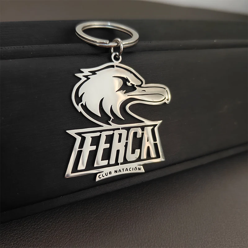 Custom Logo Painting Graffiti Keychain Personalized Children Drawing Diy Keyring Stainless Steel Keychains Anti Allergy Gift