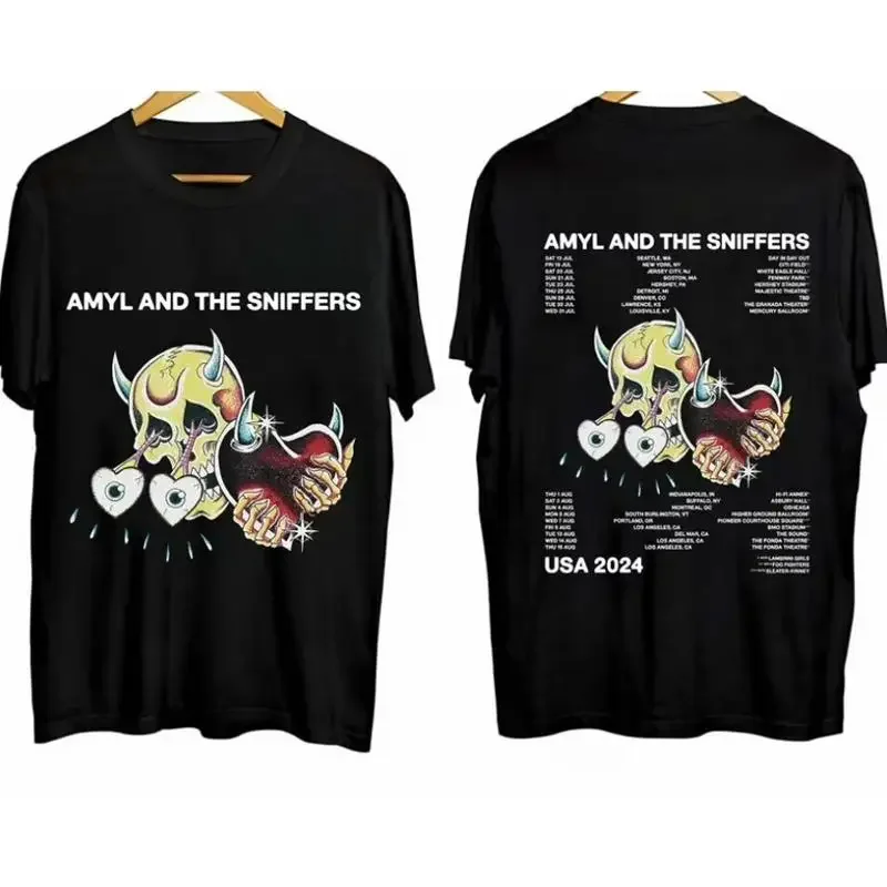 Amyl The Sniffers Us 2024 Tour T Shirt New In0319