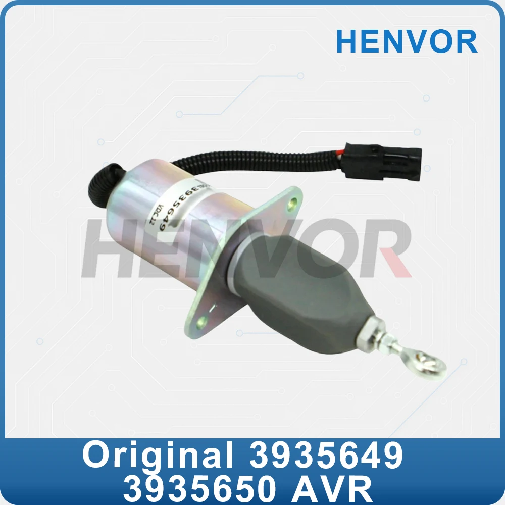 12V 24V Engine Stop Solenoid Valve 3935649 3935650 SA476412 SA476424 Machinery Power Shutoff Control Unit