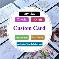 Custom GIFT Paper Cards Business Service Card Colorful Two-sides Printting Personalized LOGO Thank You /VIP Card