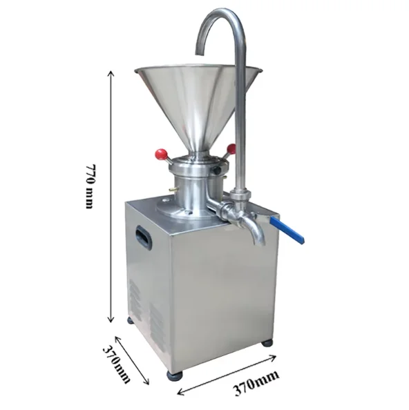 Nowa konkurencyjna cena JMC60 Szlifowanie wału ze stali nierdzewnej Tahini Młynek koloidalny Maszyna do produkcji mleka i masła orzechowego