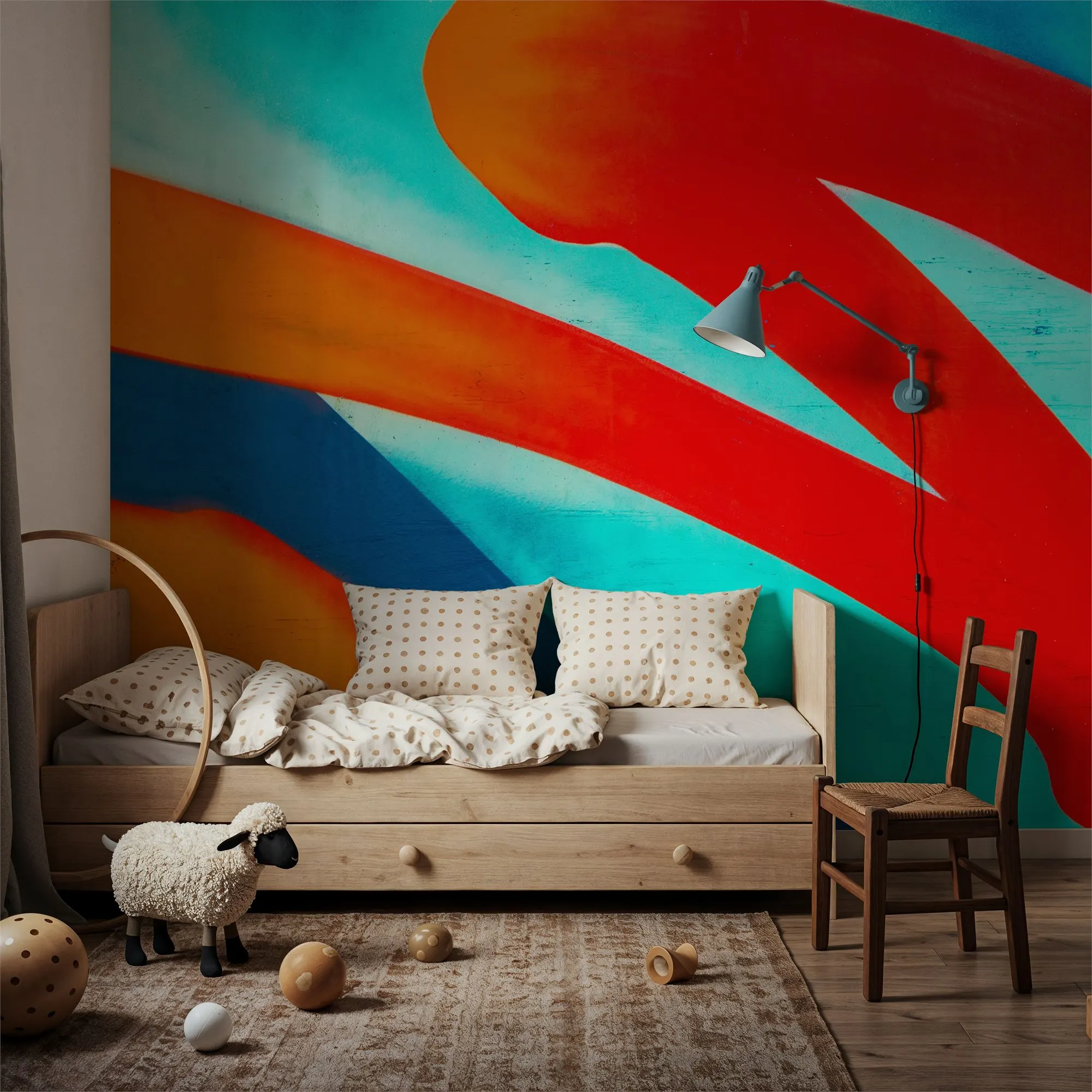 Lava Lines Made to Measure Mural Wallpaper for Bedroom