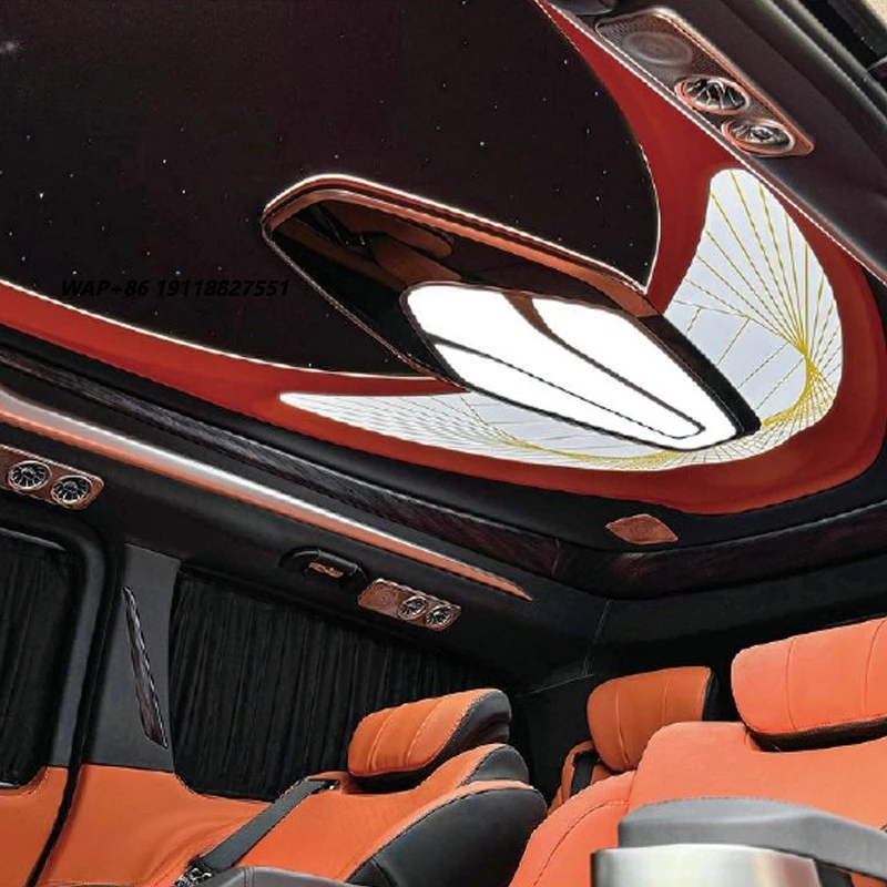 Luz de Teto LED Frontal W447 para Carro, Acessórios de Interior para Van MPV VCLASS V250 VITO - Cor Personalizada Luxuosa e Fácil de Instalar