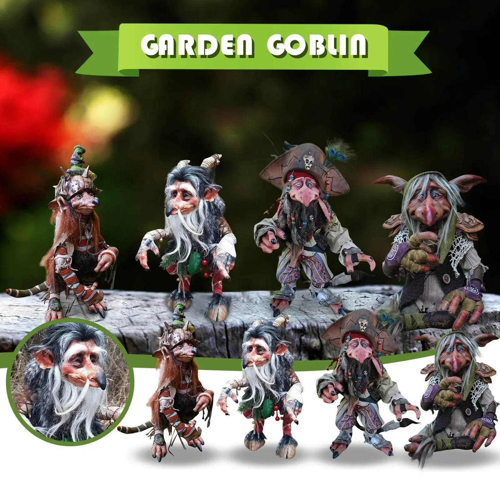 2024 New Hot Sale New Garden Goblin Sculpture Ornaments Mysterious Atmosphere Handicraft Big Ornament Outdoor Decoration