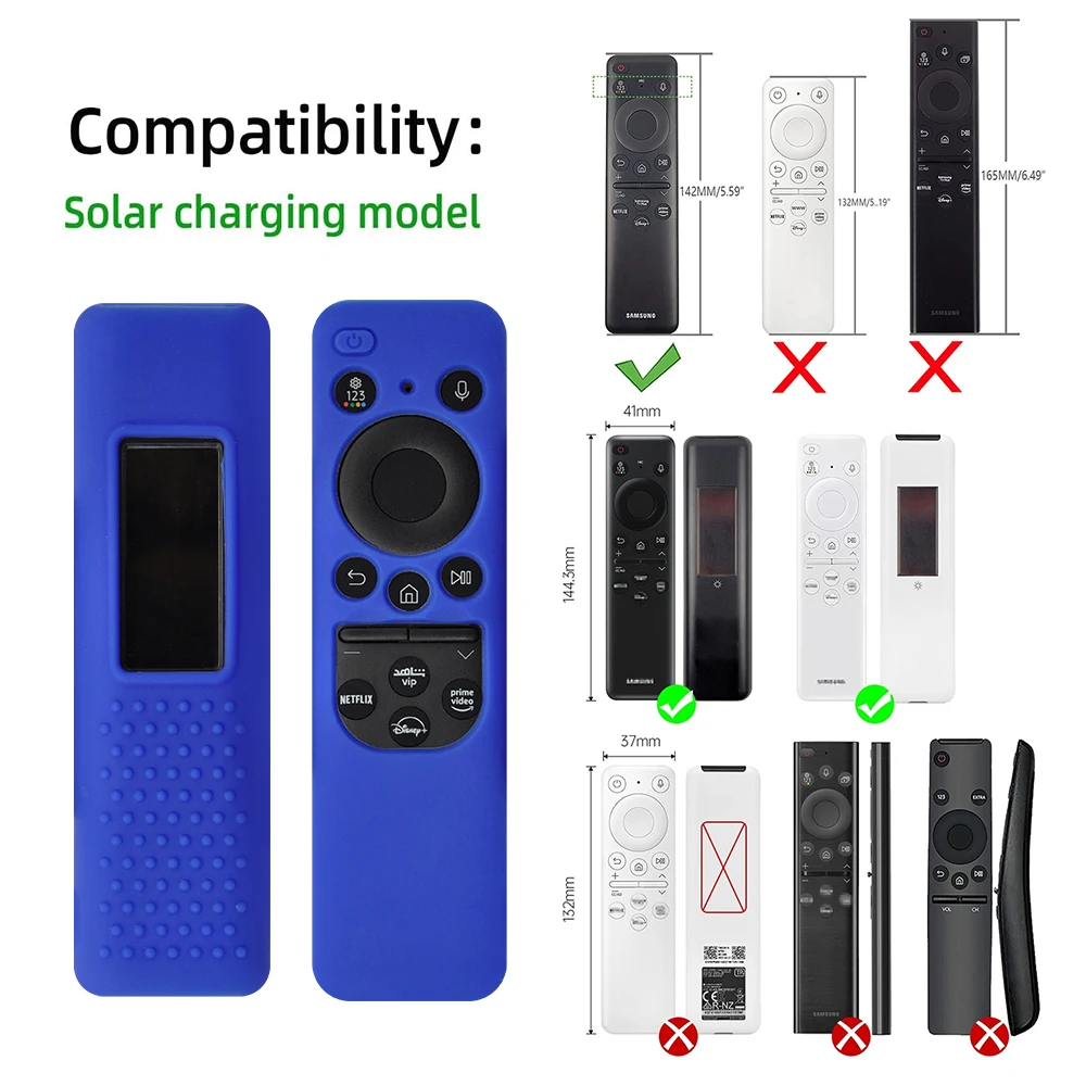 Silicone Remote Case for Samsung TV Remote 2023 Model BN59-01432a BN59-01432J Samsung Solar Cell Remote Control Cover