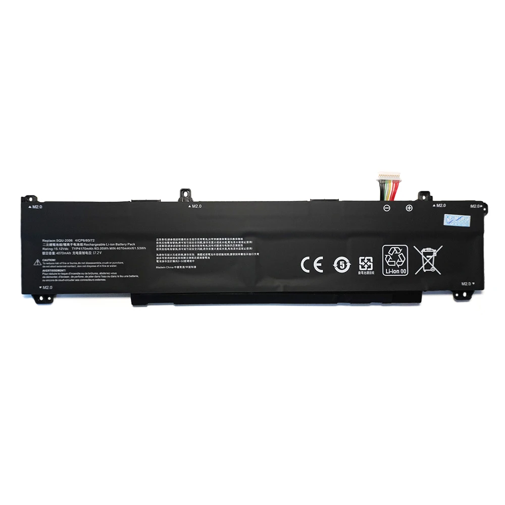 7XINbox SQU-2006 15.12V 63.05Wh 4170mAh Laptop Battery For Hasee S8D Z7D6 Z8D6 For ThundeRobot 911X 911X1 Series 916QA155H ﻿