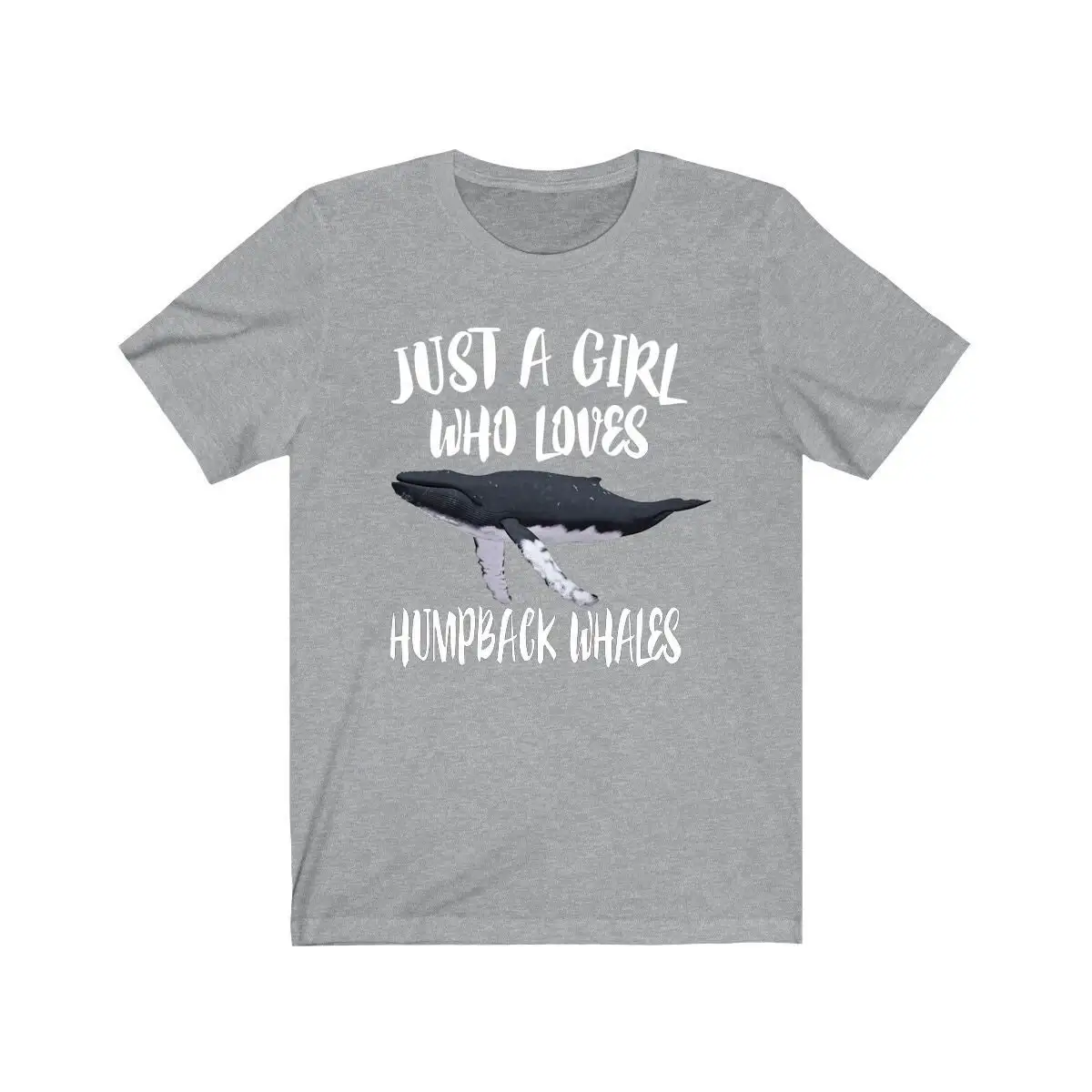 Just A Girl Who Loves Humpback Whales Shirt, Whale Lover Shirt, Whale Gift, Animal Lover Adult Toddler Infant Kids Gift T-Shirt