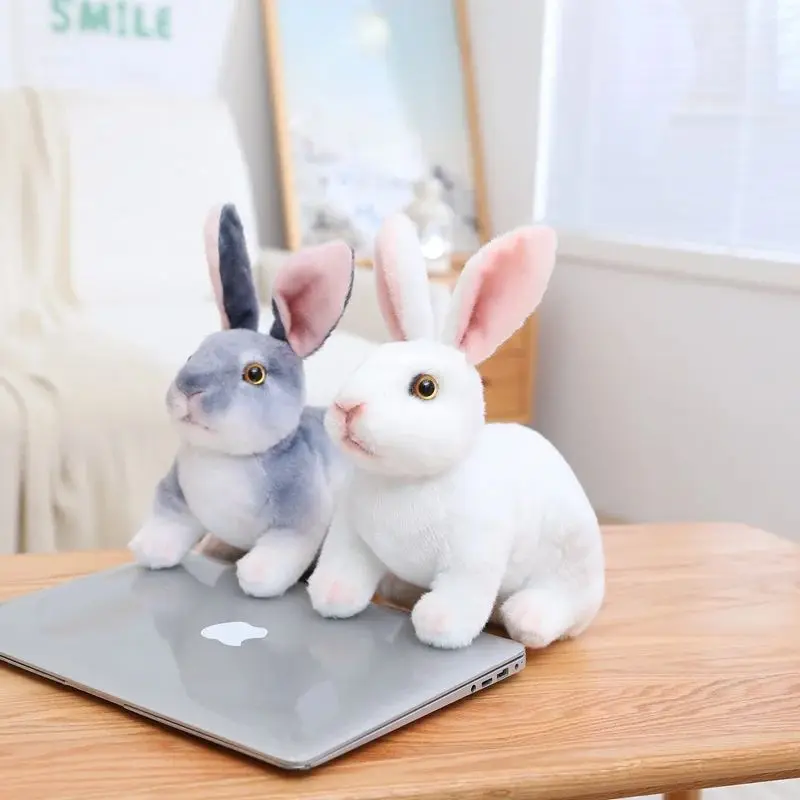 Pluche konijn knuffeldier, cadeaus voor kinderen, knuffelkonijn van wilde dieren, knuffelkonijn voor paascadeaus kinderspeelgoed huisdecoratie