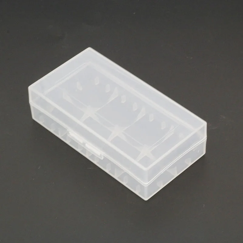 White Color Battery Storage Box Hard Case Holder For 2 18650  Rechargeable Battery Power Bank Plastic Cases