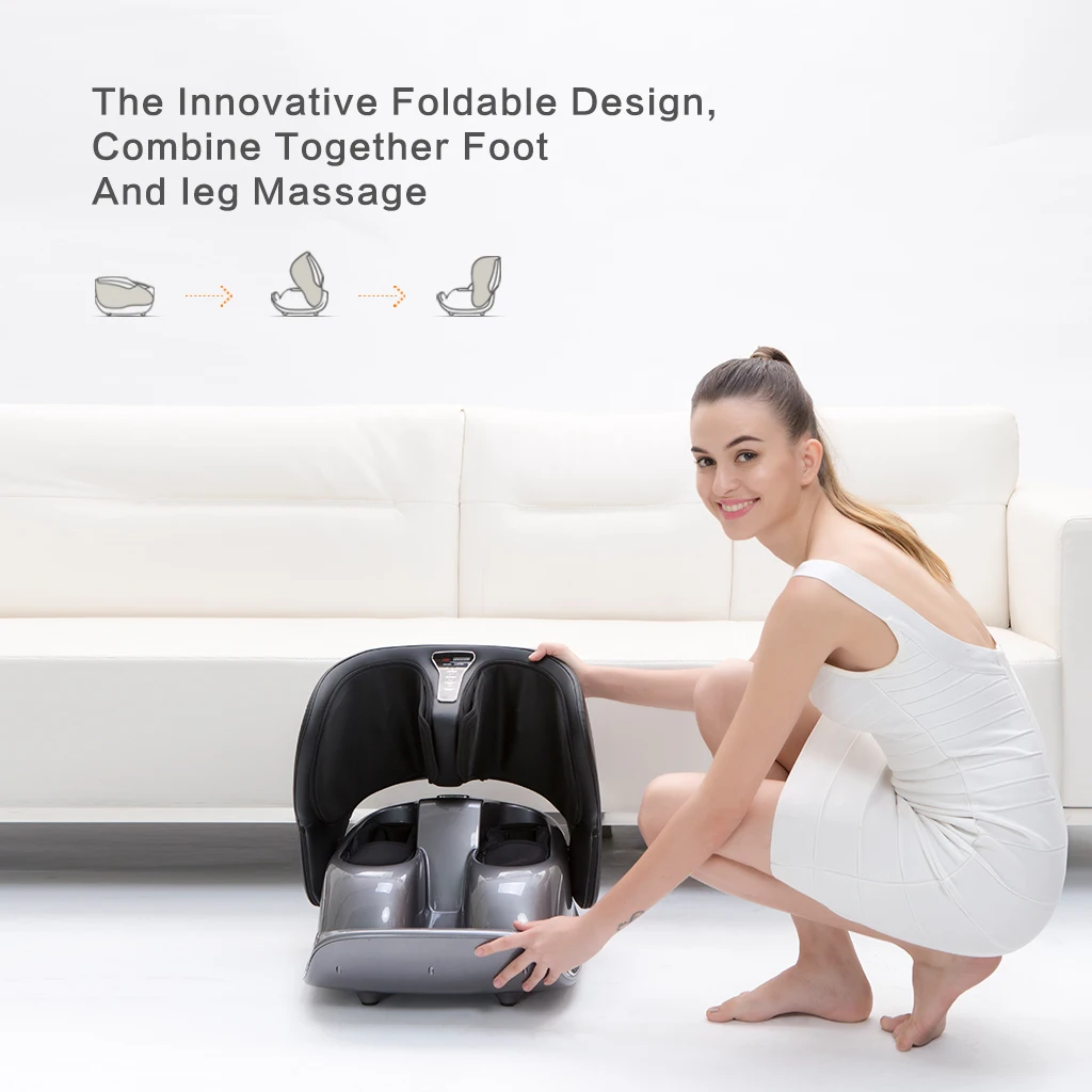 Darius terapia de estimulação muscular elétrica dobrável de alta qualidade acupuntura massageador de pés vibratório para pernas e corpo