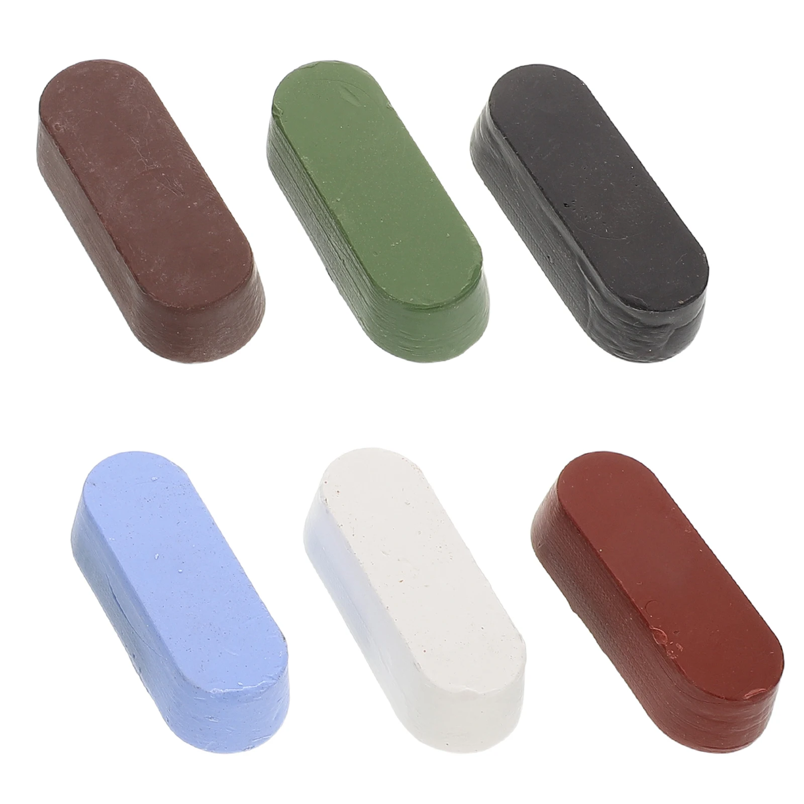 

6pcs Polishing Wax Set Metal Supply Stainless Steel Buffing Paste White Green Red Yellow Purple Car Polisher Kit