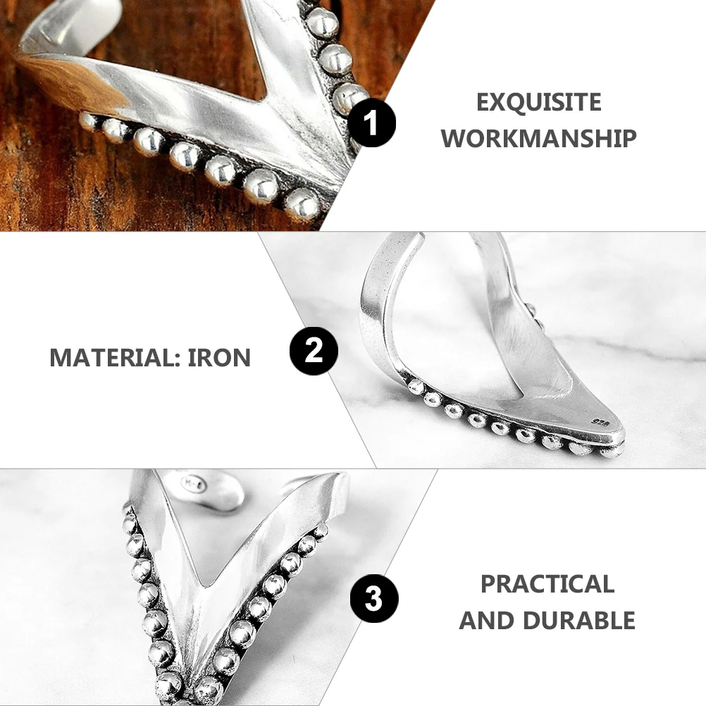 Modeaccessoire Ringen Accessoires Open handsieraden IJzervormige modelleringsvinger