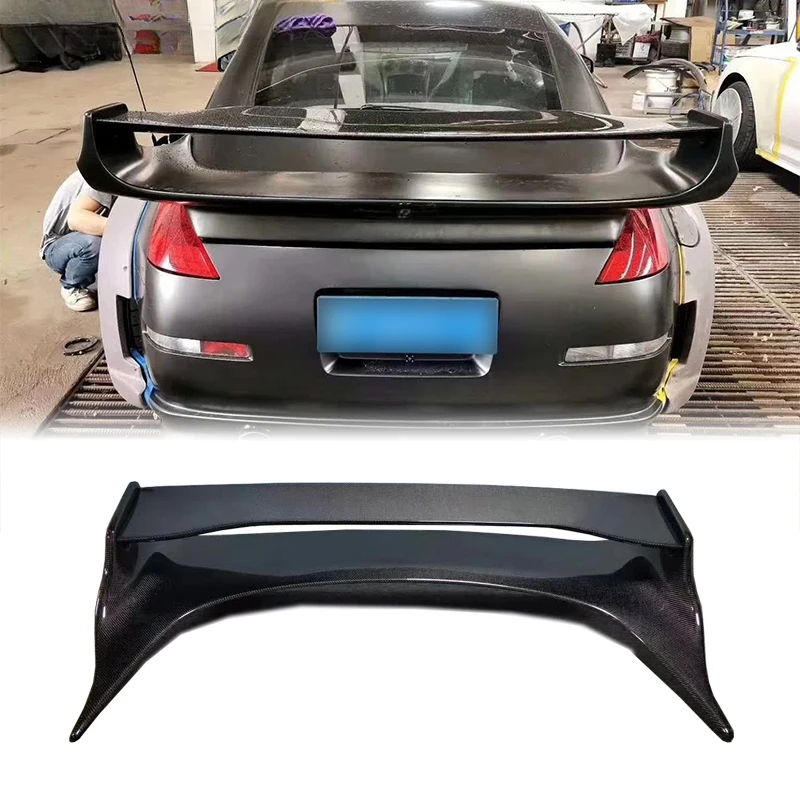 For  Nissan 2002-2008 Fairlady Z - Car 350Z Z33 EVDE-Style Wing High-Quality Performance 100% Carbon Fiber Spoiler Parts