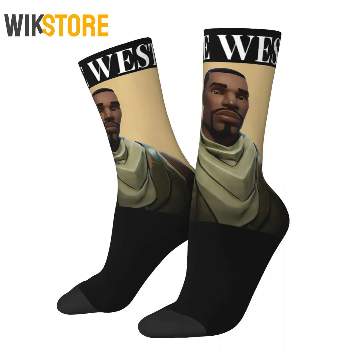 Kanye West Socks Men Women Fashion Funny Happy Socks Novelty Spring Summer Autumn Winter Middle Tube Stockings Breathable Sock