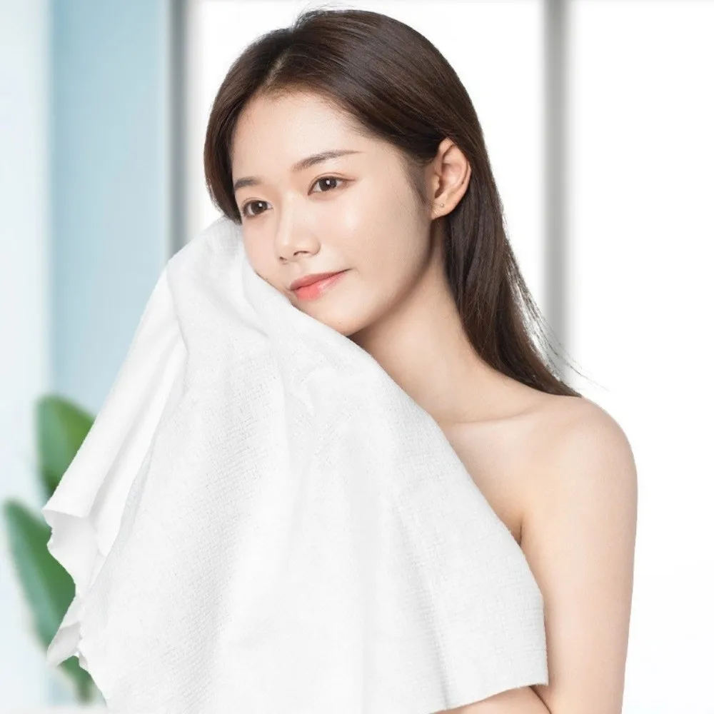 

5pcs 70x140cm Disposable Bath Towel Thickened Large Compressed Towel Fluffy Lightweight Travel Towel Shower Washable