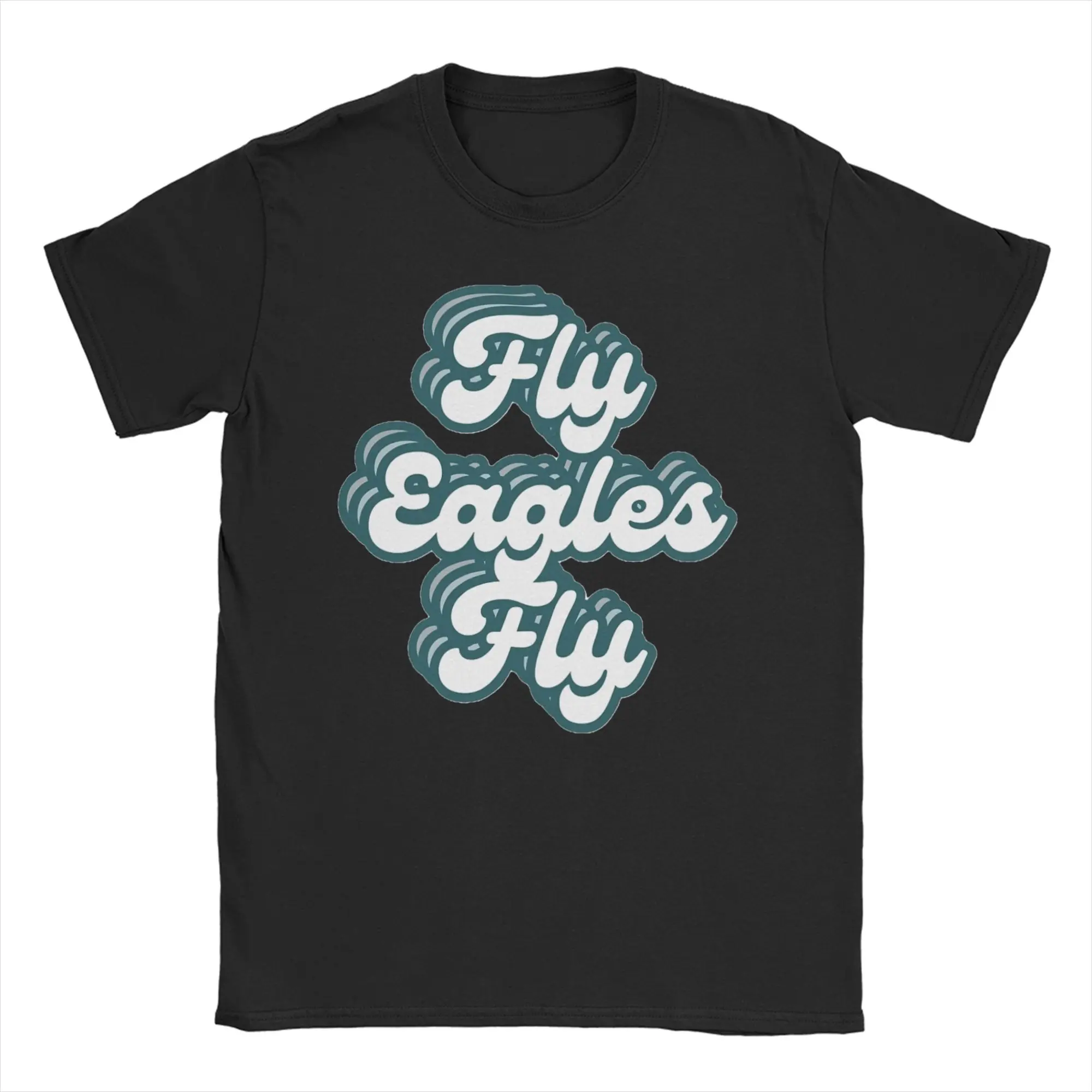 Fly Eagles Fly Football Fan Merch Unisex T Shirts 100% Cotton Tee Printed  Tops T-shirt