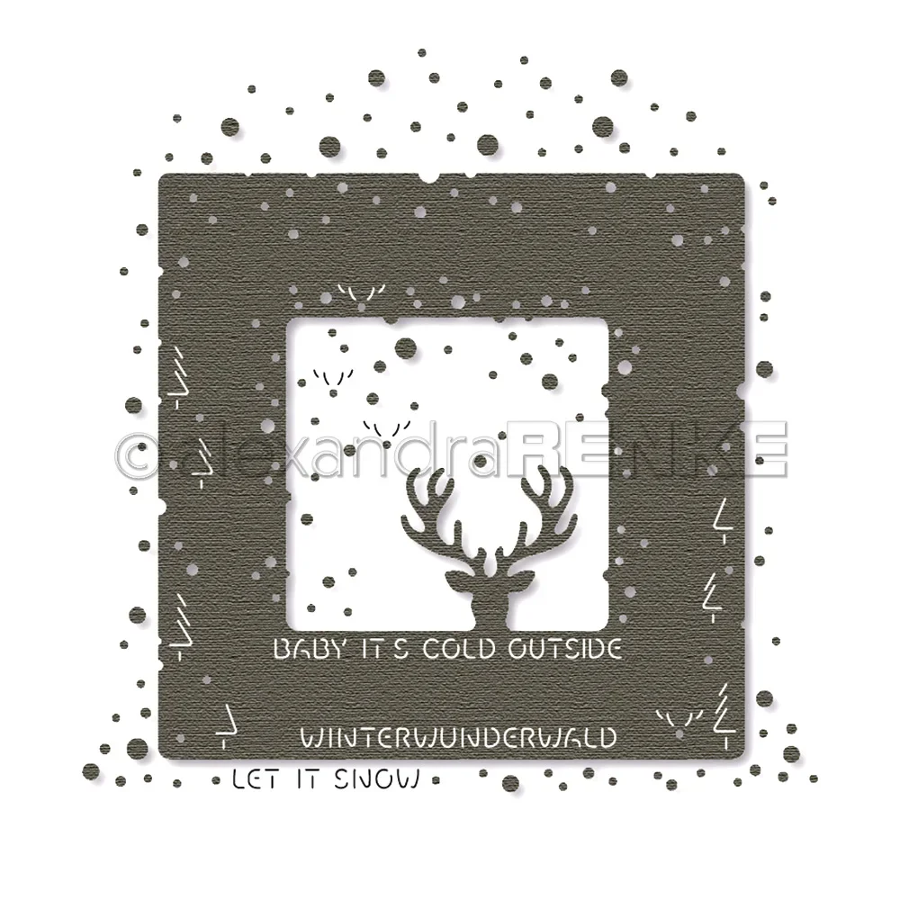 

Металлические вырубные формы Mmao Craft: трафареты для вырезания, фоновая рамка с Санта-Клаусом и оленями, для скрапбукинга, бумажных поделок, ножи-формы, лезвия, вырубные штампы