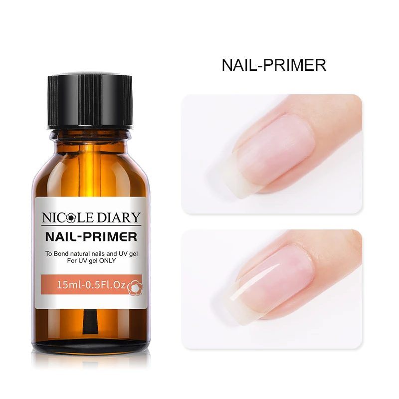 NICOLE DIARY 15ML Nail Prep Dehydrator Natural Nail-Primers Gel UV Nail Polish Air Dry DIY Nail Art Manicure Tools