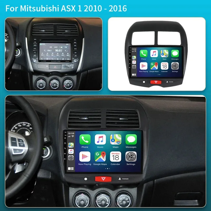Car Radio For Mitsubishi ASX 1 2010 - 2016 Car Radio Car video players CarPlay Android Auto GPS No 2 din 2din DVD