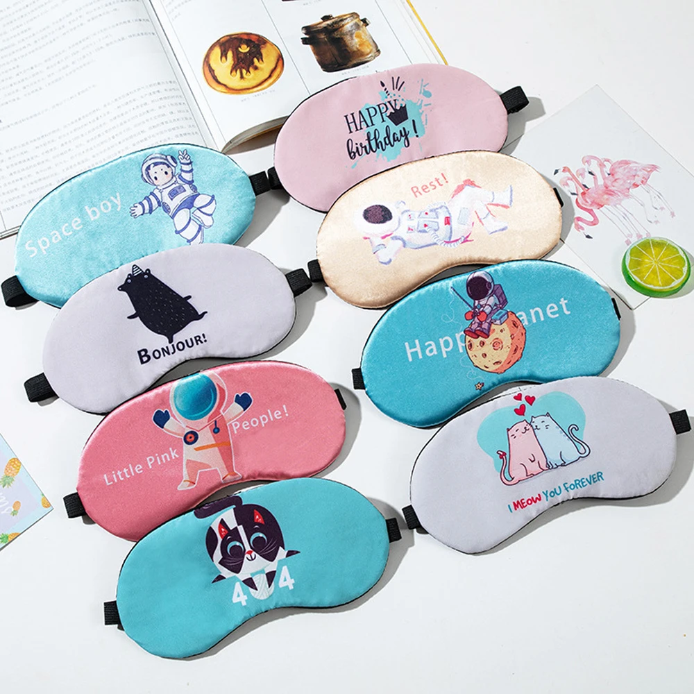 

Cartoon Colorful Sleep Eye Mask Cute Sleep Eye Patches Night Dream Sleeping Eye Mask Soft Lightproof Eye Covers for Children