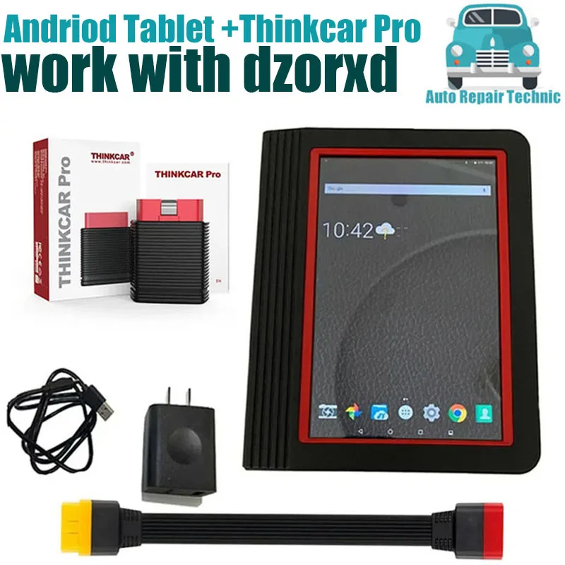 

THINKCAR PRO с планшетом X431Tablet, 10-дюймовый Bluetooth-соединитель или OBD2 сканер PK Golo Pro Thinkdiag dbscar 5 для d-z
