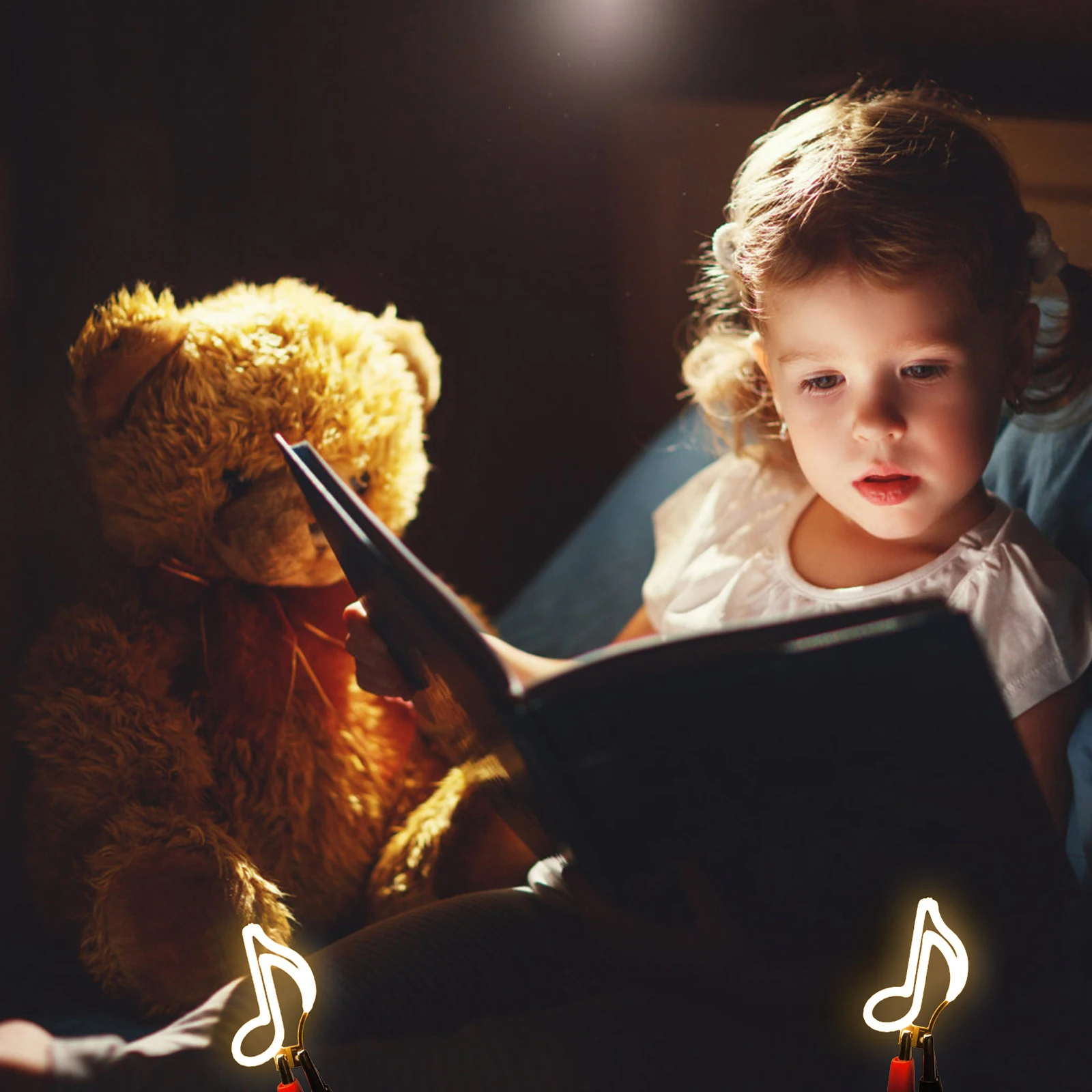 

Creative Music Note Led Filament Bright Warm Lighting Decorative Bulb For Bedroom Living Room Kids Room Party Wedding Decor
