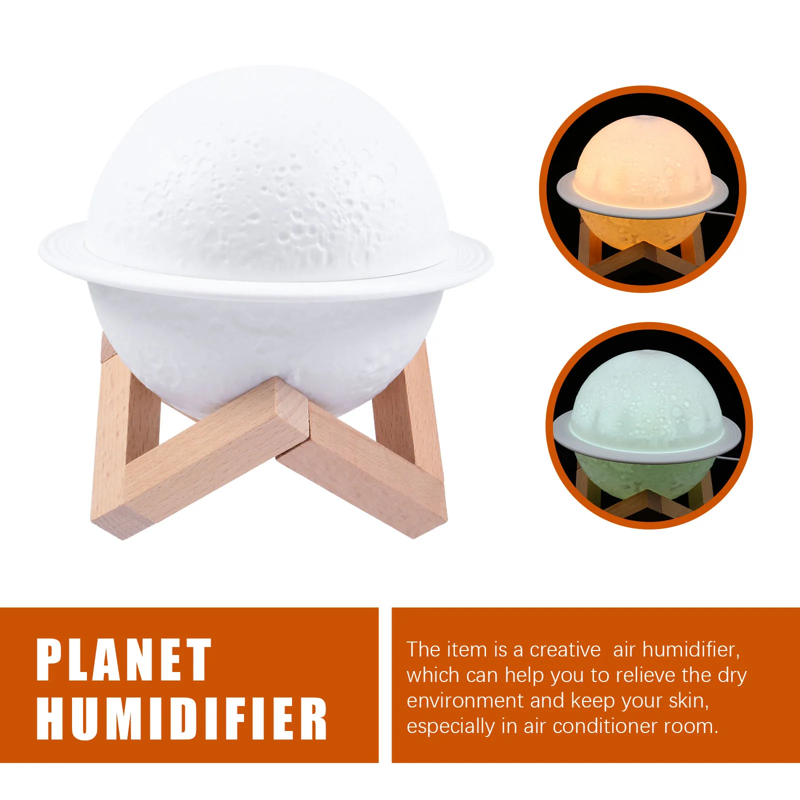 

1pc Car Warm Air Room Warm Led Night Lamp Portable Air Office Home Car Humidifier Humidifier