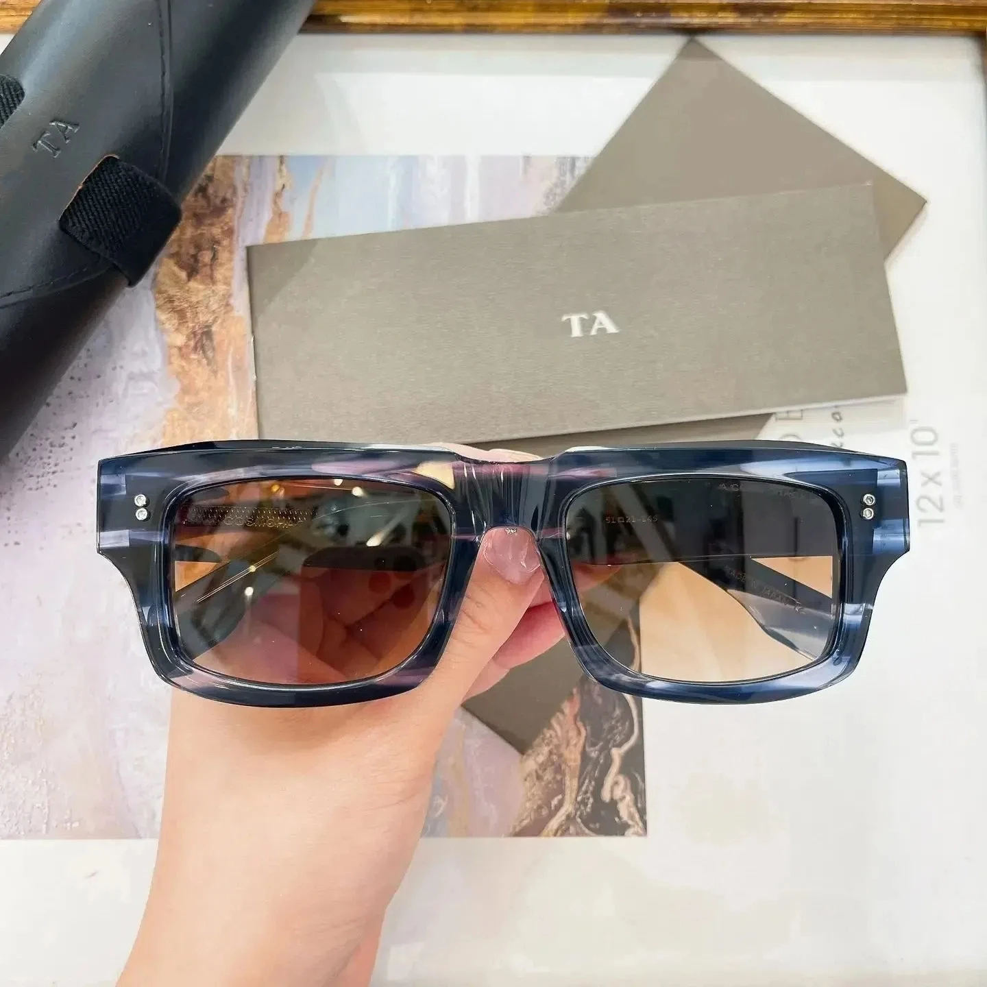 

Original Factory For DIYTA DT COSMOHACKER DTS727-A With Brand Box Vintage Popular Square Casual Polarized Men Women Sunglasses