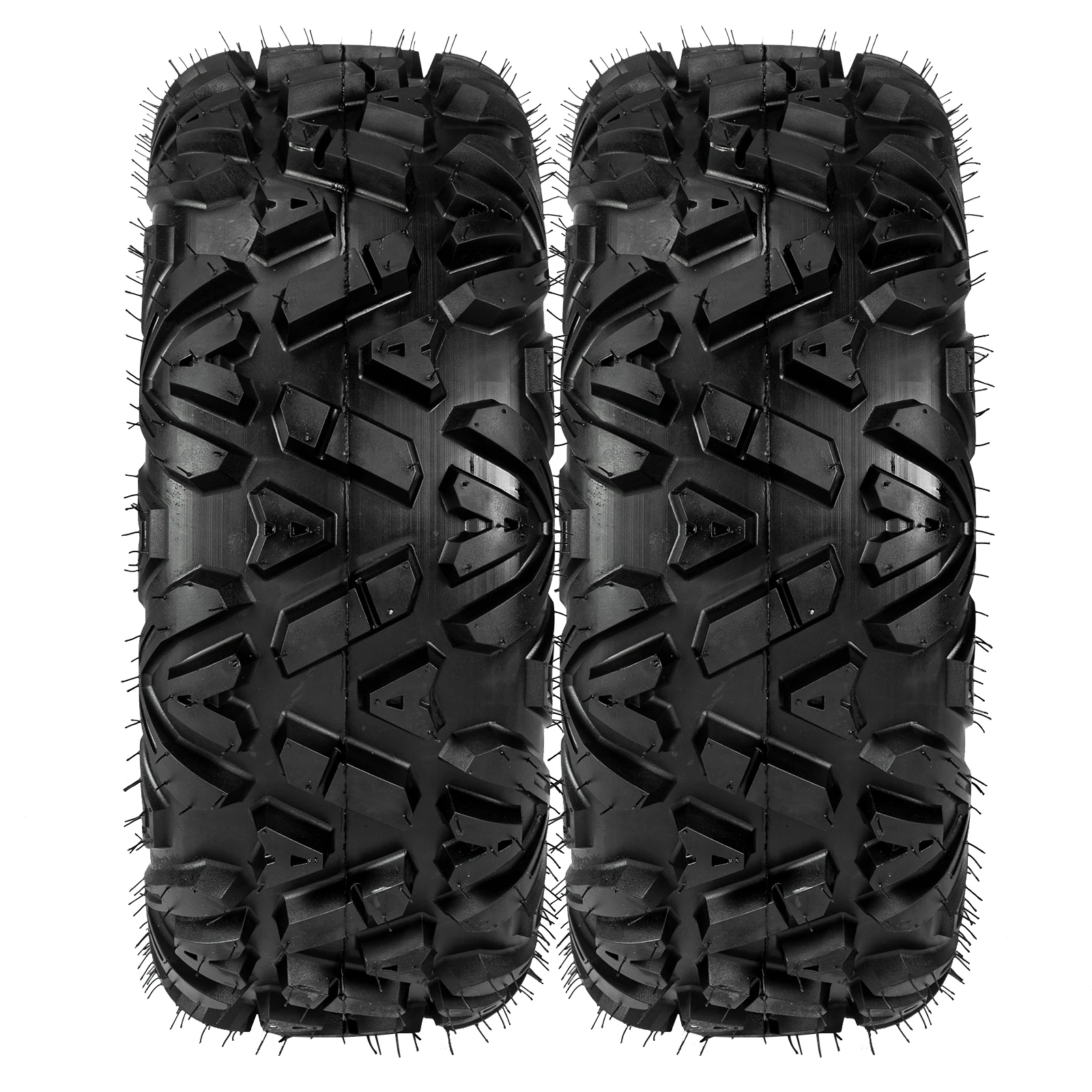 

Complete Set of 4 All Terrain ATV UTV Tires 25x8-12 Front & 25x10-12 Rear 6PR Tubeless