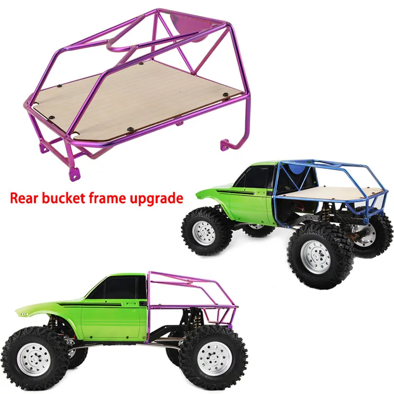 

Titanium Rear Bucket Pig Cage Frame Upgrade for 1/10 RC Crawler Car Traxxas TRX4 Defender Bronco AXIAL SCX10 RC4WD D90 Upgrade