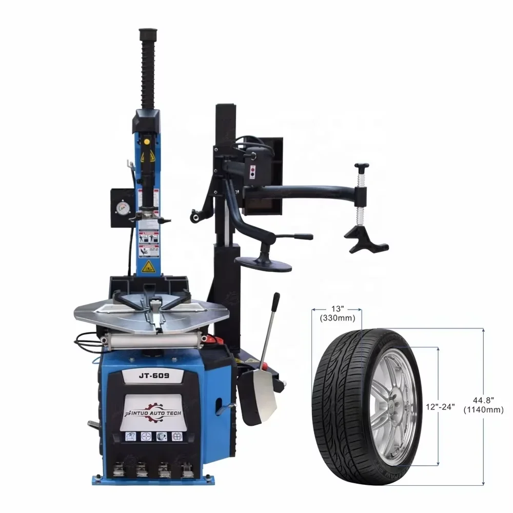 Jintuo CE Customized New Design Assist touchless Swing Arm Semi-Automatic Tyre Mounting equipment car Tire Changer machine