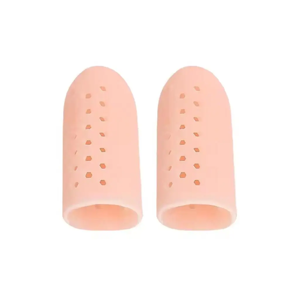 Protezioni per le dita dei piedi manicotto traspirante cuscinetti per alluce cuscino protezioni per dita in Silicone per unghie incarnite S1z7