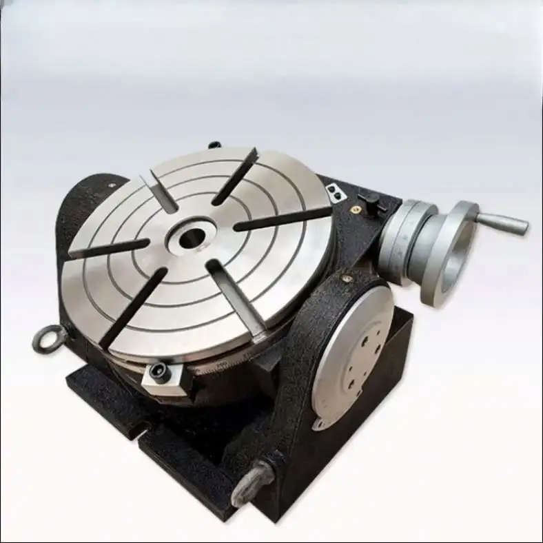 Milling Drilling Boring Machine Tools Universal Tilting Rotary Table TSK320 Motor Alloy Steel Provided 18 Vacuum Table for Cnc